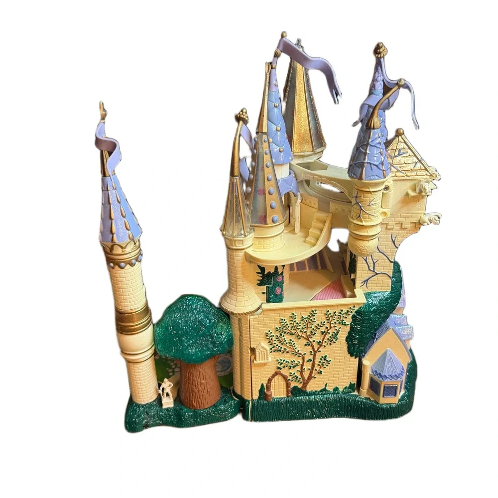Trendmasters Disney Beauty & the Beast Castle Playset Purple Gold Vintage 1997